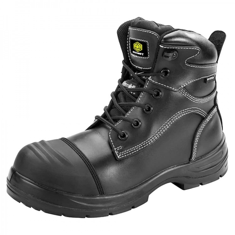 Beeswift CF66BL Click Traders Trencher Boot Black S3 WR M SRC HRO